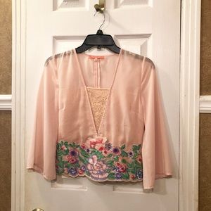 🚫SOLD🚫Anthropologie Lulumari Floral Blouse
